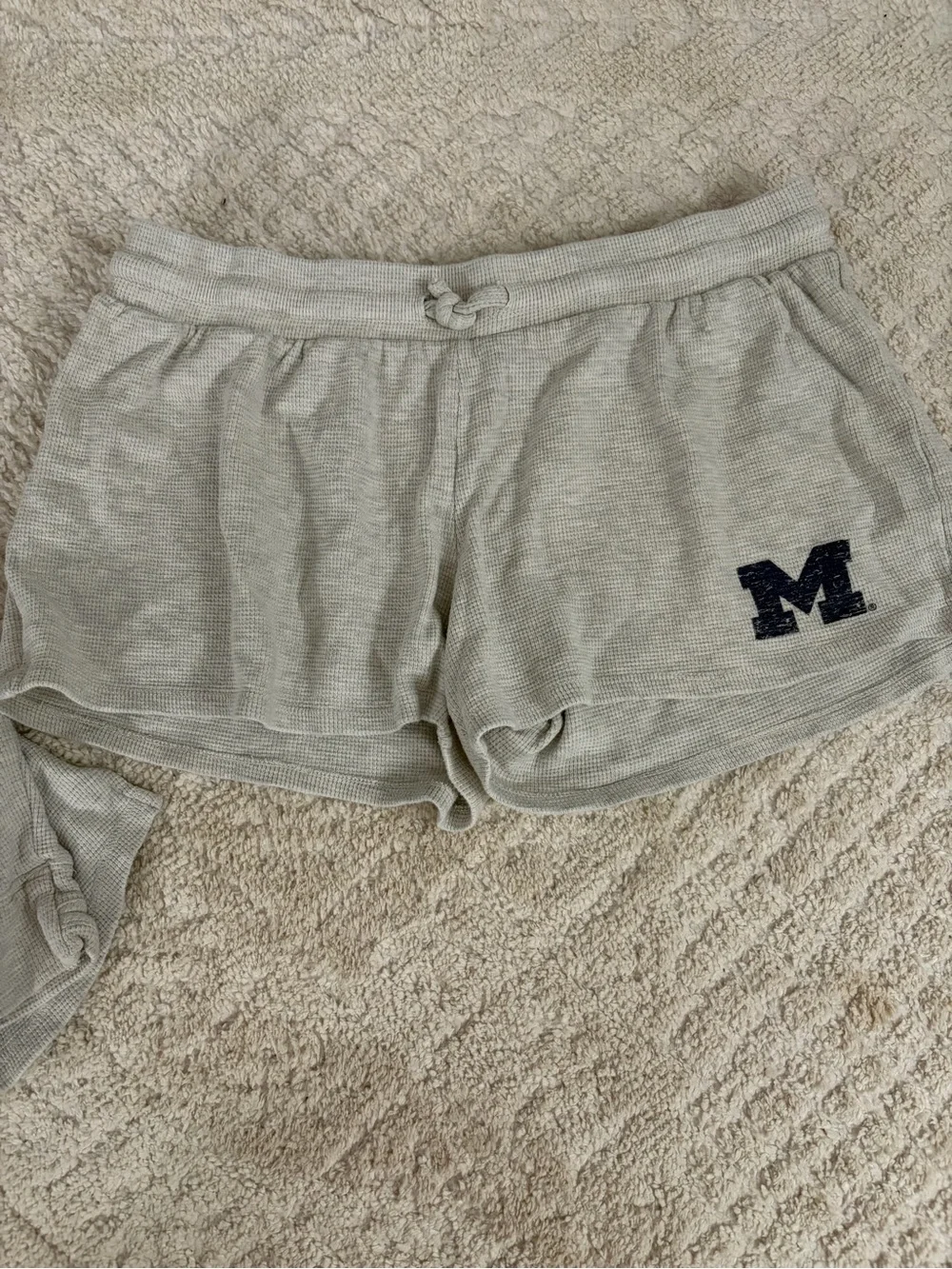Fanatics Cream Michigan Wolverines Thermal Pajama Set